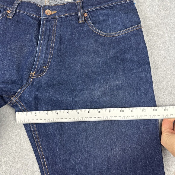 VTG Rocawear Jeans Mens 36x34 Dark Baggy Y2K Straight Skate Denim Grunge Hip Hop - Picture 10 of 10